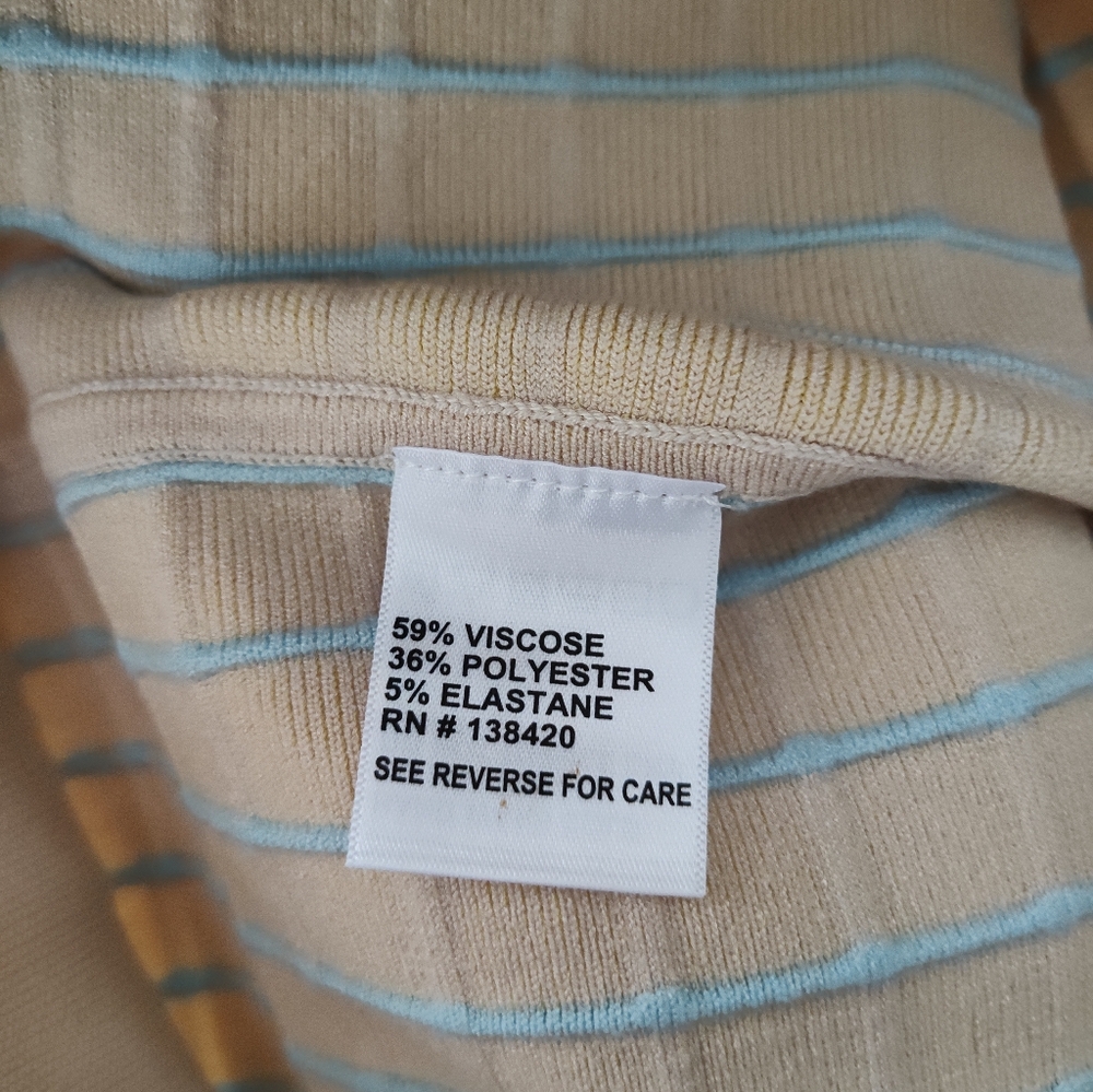 Yellow Pull On Sweater Skirt Sz S Flared A-Line Stretchy Knit Windowpane Plaid - Picture 7 of 7